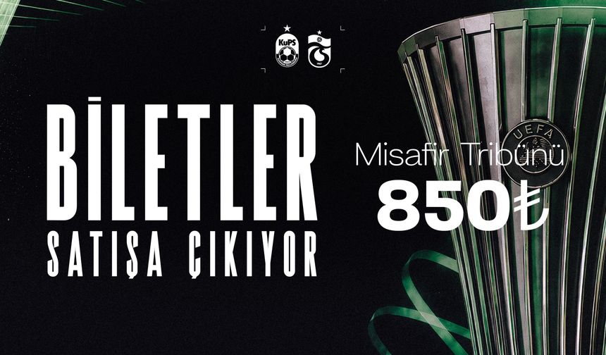 UEFA Konferans Ligi’nde deplasmanda oynayacağımız KuPS maçının misafir tribün biletleri satışa çıkıyor