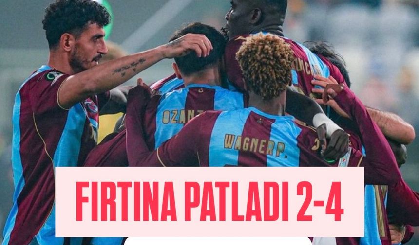 TRABZONSPOR'DAN AVRUPA'DA YILDIZLAR GEÇİDİ: KuPS 2-4 TRABZONSPOR