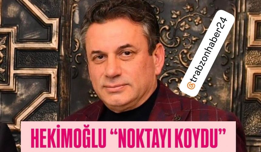TRABZON'DA KTÜ VAKFI TARTIŞMALARINA İŞ İNSANI CELİL HEKİMOĞLU NOKTAYI KOYDU: "ALİ HAYDAR BAŞ SIRADIŞI BİR HAYIRSEVERDİR,